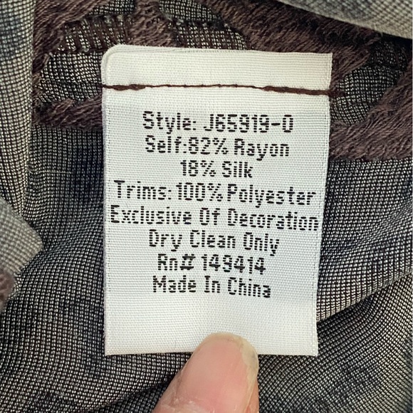 Johnny Was JWLA Sz XL Animal Print Velvet Jogger Silk Blend Pull On Embroidered - Picture 5 of 10